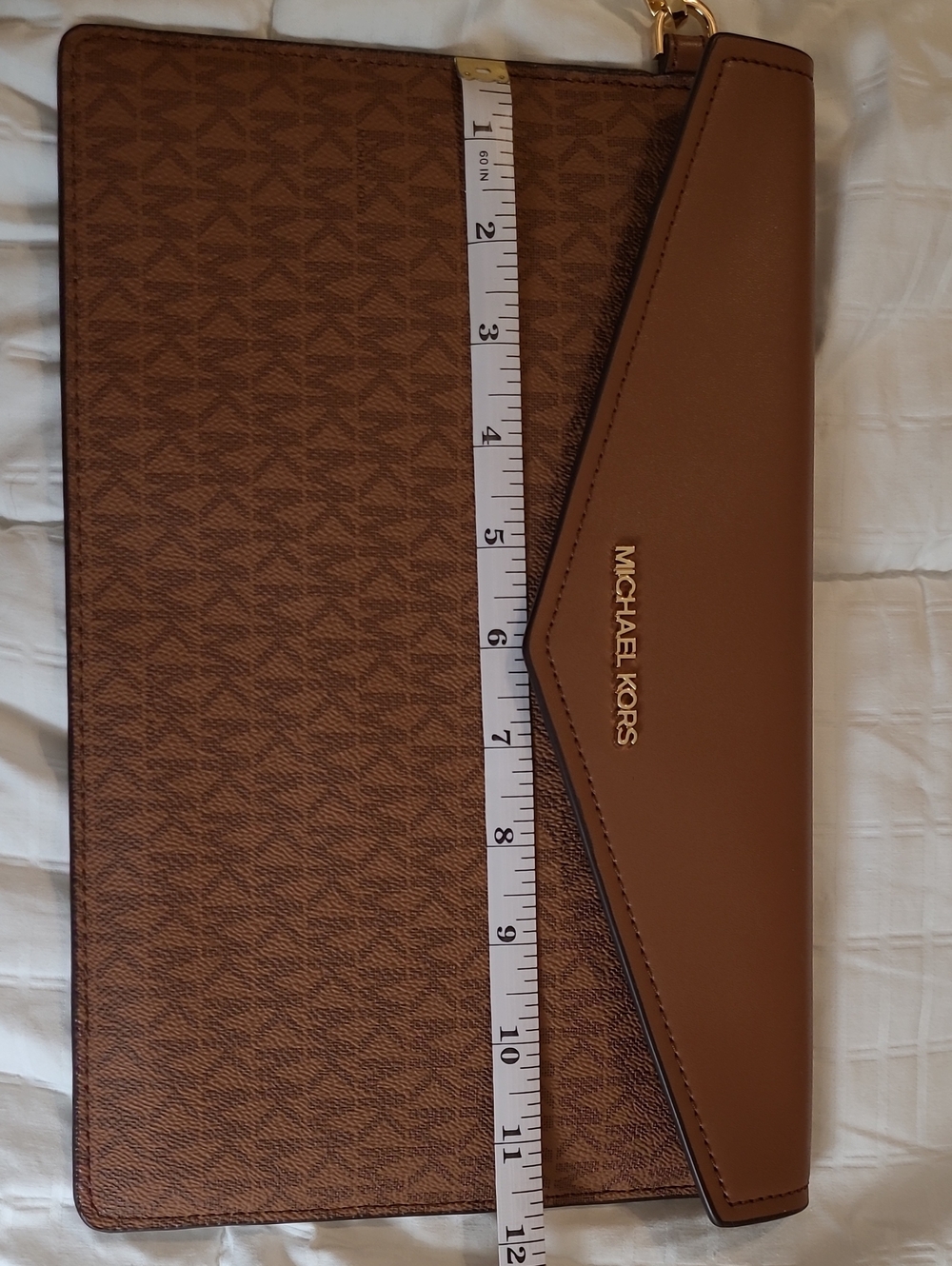 Michael Kors Caramel Brown Signature Envelope
